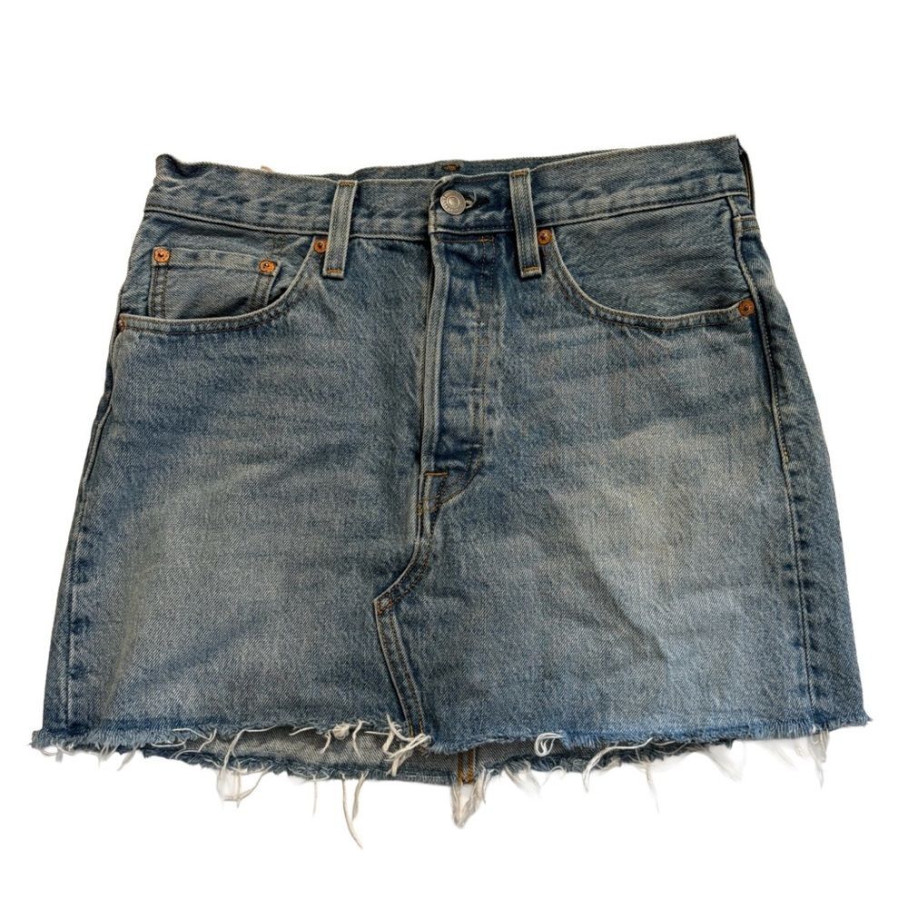 Levi's 501 Button Fly Denim Cutoff Skirt | Size 28
